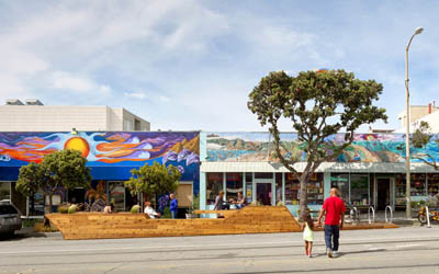 旧金山路边停车区空间景观改造设计 | INTERSTICE Architects 