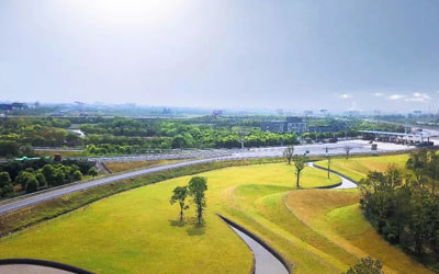 南通经济技术开发区沈海高速竹行入口绿地景观 | 奥雅设计 
